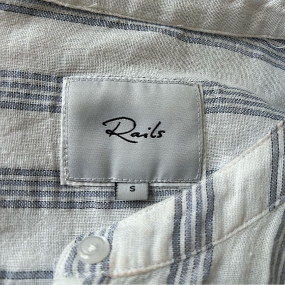 EUC Rails Angelina Blue & White Striped Linen Sundress Size S - Picture 7 of 11